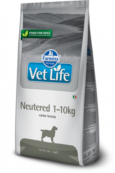 ФАРМИНА д/собак сухой VET LIFE Neutered диета д/кастрированных , стерилизованных массой до 10кг