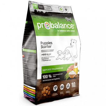 Сухой корм для щенков PROBALANCE Starter до 3-х месяцев, беременных и кормящих сук (ПРОБАЛАНС)