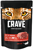 Влажный корм для кошек CRAVE говядина в желе (КРЕЙВ)