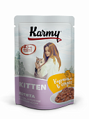 Влажный корм для котят Karmy пауч Курица Мясные кусочки в соусе 80 гр (КАРМИ)                                      
