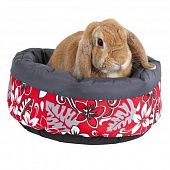 Лежак Flower для кролика, 35 см, красный