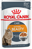 Влажный корм для кошек ROYAL CANIN пауч Интенс Бьюти в желе 0,085 кг (РОЯЛ КАНИН)