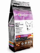Сухой корм для собак PROBALANCE Gourmet Diet Adult с говядиной и ягненком (ПРОБАЛАНС)