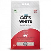 Наполнитель комкующийся CAT'S WHITE Natural без ароматизатора (Кэтс вайт)