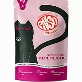 Влажный корм для кошек ENSO STERILIZED кусочки в соусе с перепелкой для стерилизованных кошек (ЭНСО)
