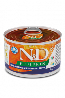 Влажный корм для щенков FARMINA N&D PUMPKIN кон. Ягненок, черника и тыква МИНИ (ФАРМИНА)