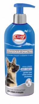 КЛИНИ Шампунь-кондиционер Глубокая очистка для собак и кошек 300мл