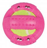 Игрушка д/собак Кольцо с теннисным мячиком, TPR, ø 9 см
