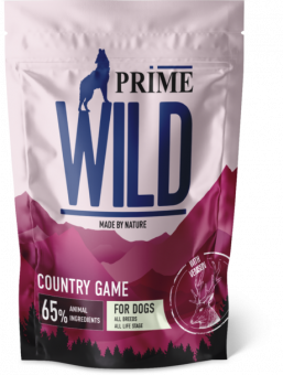 Сухой корм для щенков и собак всех пород PRIME WILD COUNRTY GAME с уткой и олениной (ПРАЙМ ВАЙЛД)