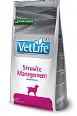 Сухой корм для собак FARMINA VET LIFE  STRUVITE Management при рецидивах МКБ струвитных уролитов (ФАРМИНА)