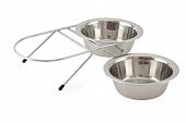 Миски для животных WOGY металлические на подставке (ВОГИ)