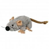 Игрушка д/кошек Мышь, 7 см, плюш, серый