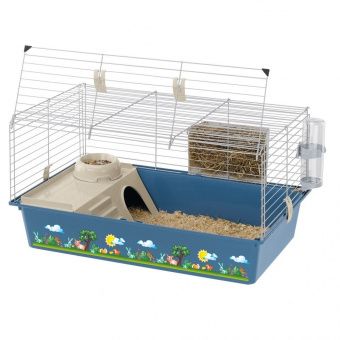 Клетка CAVIE 80 NEW для кроликов и морских свинок (цветная)