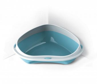 Угловой туалет для кошек XXL, 58х48х20,5см