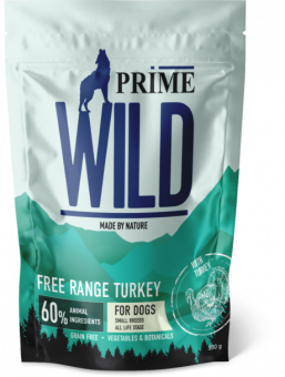 Сухой корм для щенков и собак мелких пород PRIME WILD FREE RANGE с индейкой