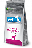 Сухой корм для собак FARMINA VET LIFE  STRUVITE Management при рецидивах МКБ струвитных уролитов (ФА