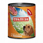 Влажный корм для собак ТРАПЕЗА с Бараниной