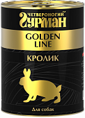 Влажный корм для собак ЧЕТВЕРОНОГИЙ ГУРМАН конс.ЗОЛОТАЯ ЛИНИЯ кролик в желе 340гр