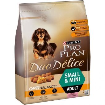 ПРОПЛАН д/собак сухой DUO DELICE SMALL ADULT взр. мелких пород лосось рис