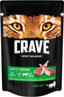 Влажный корм для кошек CRAVE говядина в желе (КРЕЙВ)                    