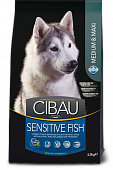 Сухой корм для собак FARMINA CIBAU Sensitive для средних и крупных пород с рыбой (ФАРМИНА)