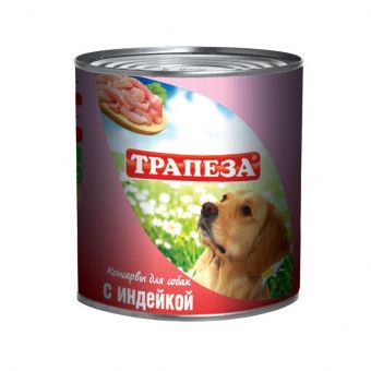 Влажный корм для собак ТРАПЕЗА с Индейкой