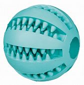 Игрушка д/собак Мяч бейсбольный Denta Fun  с запахом мяты, резина, ф 6 см