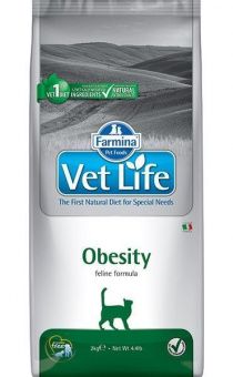 ФАРМИНА д/кошек сухой VET LIFE Obesity сух.д/кошек для снижения избыточного веса