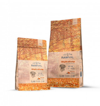 Сухой корм для собак RAWIVAL Wild Gifts with Wings Утка с фазаном для собак средних и крупных пород