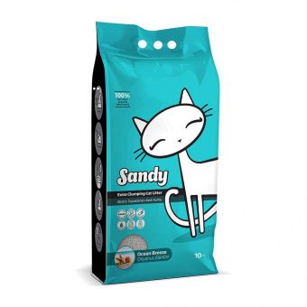 Комкующийся наполнитель SANDY Ocean Breeze c ароматом океанского бриза (Сэнди)
