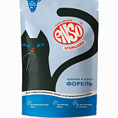 Влажный корм для кошек ENSO STERILIZED кусочки в соусе с форелью для стерилизованных кошек (ЭНСО)