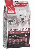 Сухой корм для собак BLITZ для мелких пород Ягненок с рисом (БЛИЦ)