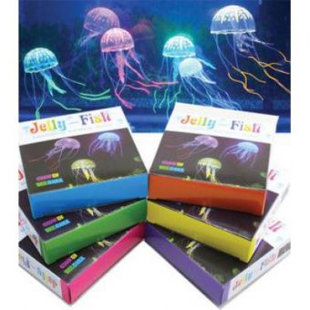 Медузы силиконовые с неоновым эффектом, большие 10 cм JELLY