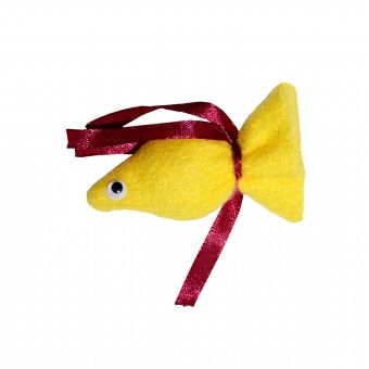 Игрушка для кошек SEMI Рыбка желтая с пищалкой