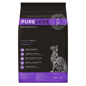 Сухой корм для кошек PureLuxe с индейкой (Пур Люкс)