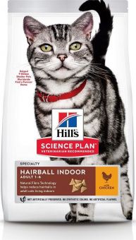 Hills Science Plan Hairball Control сухой корм для кошек для выведения шерсти с курицей