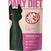 Влажный корм для кошек ENSO DAILY DIET пауч кусочки в соусе с перепелкой для профилактики стресса (Э