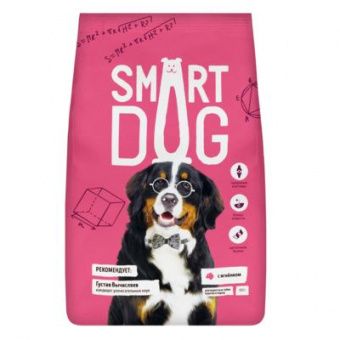 Сухой корм для собак SMART DOG для крупных пород с ягненком (СМАРТ ДОГ)