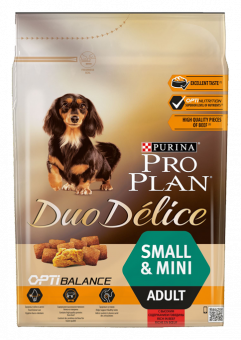 ПРОПЛАН д/собак сухой DUO DELICE SMALL ADULT взр. мелких пород говядина рис