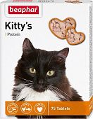 БЕАФАР Витамины для кошек с протеином Kitty`s+Protein сердечки, 75 шт