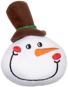 Игрушка для собак NEW YEAR Снеговик в шляпке 65/110*80*35мм Триол