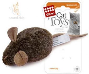 Игрушка д/кошек Мышка с музыкальным механизмом Gi