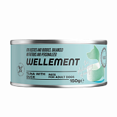 Влажный корм для собак WELLEMENT Тунец с уткой паштет конс. (ВЕЛЛЕМЕНТ)