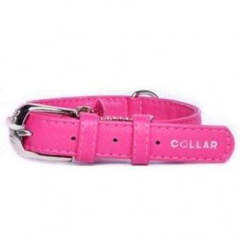 Ошейник без украш.12мм х 21-29см розовый CoLLaR