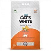 Наполнитель комкующийся CAT'S WHITE Orange с ароматом апельсина (Кэтс вайт)
