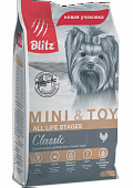 Сухой корм для собак BLITZ для миниатюрных и мелких пород (БЛИЦ)