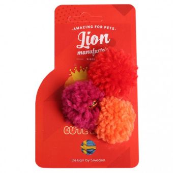 Игрушка для кошек LION PETS Помпоны с бубенчиками (ЛИОН)