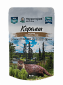 Влажный корм для кошек Территория Карелия Говядина с уткой пауч
