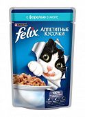 Влажный корм для кошек FELIX пауч форель в желе 0,085 кг (ФЕЛИКС) 