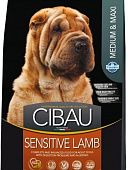 Сухой корм для собак FARMINA CIBAU Sensitive средних и крупных пород с ягненком (ФАРМИНА)